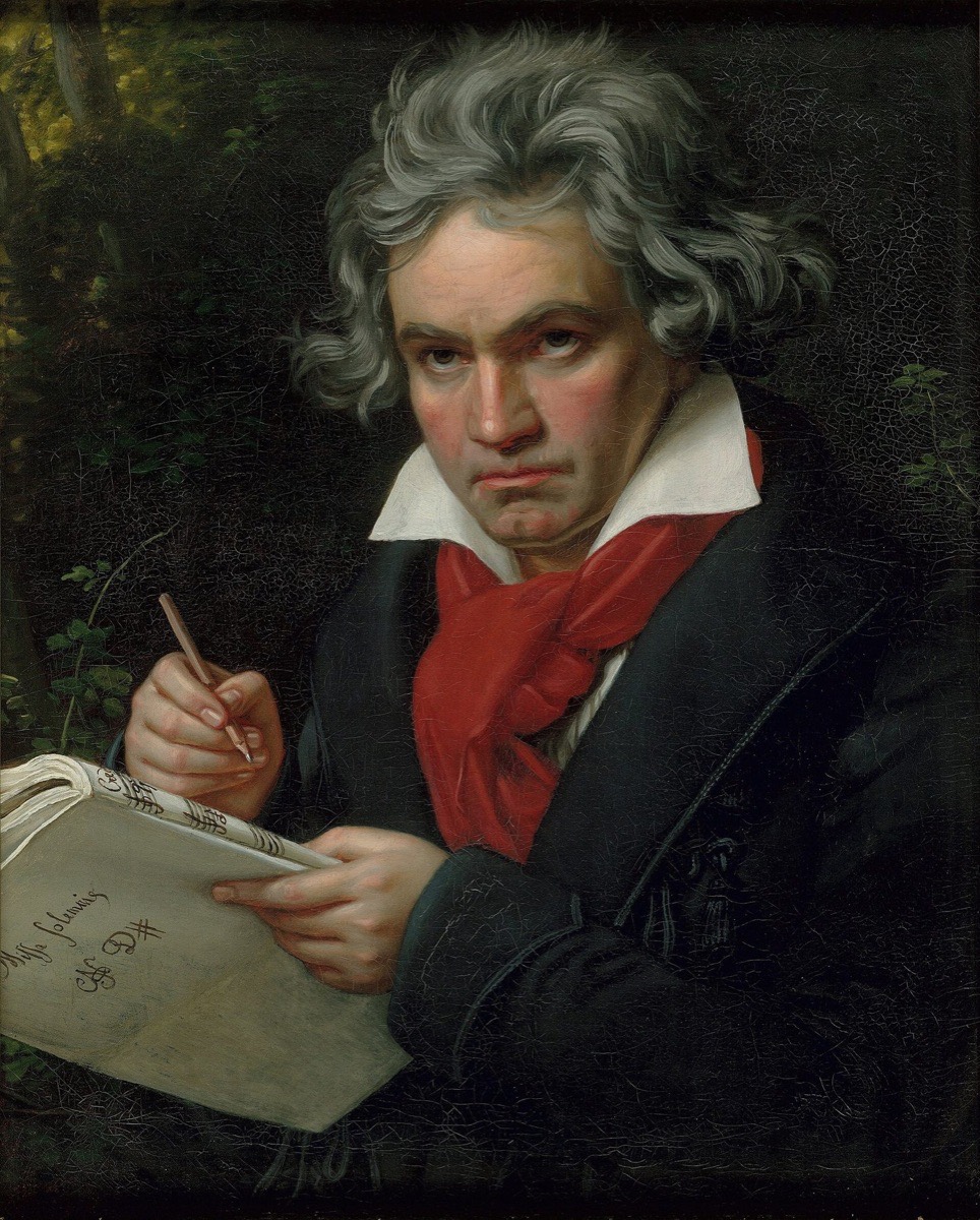 Portrait of Ludwig van Beethoven when composing the Missa Solemnis by Joseph Karl Stieler