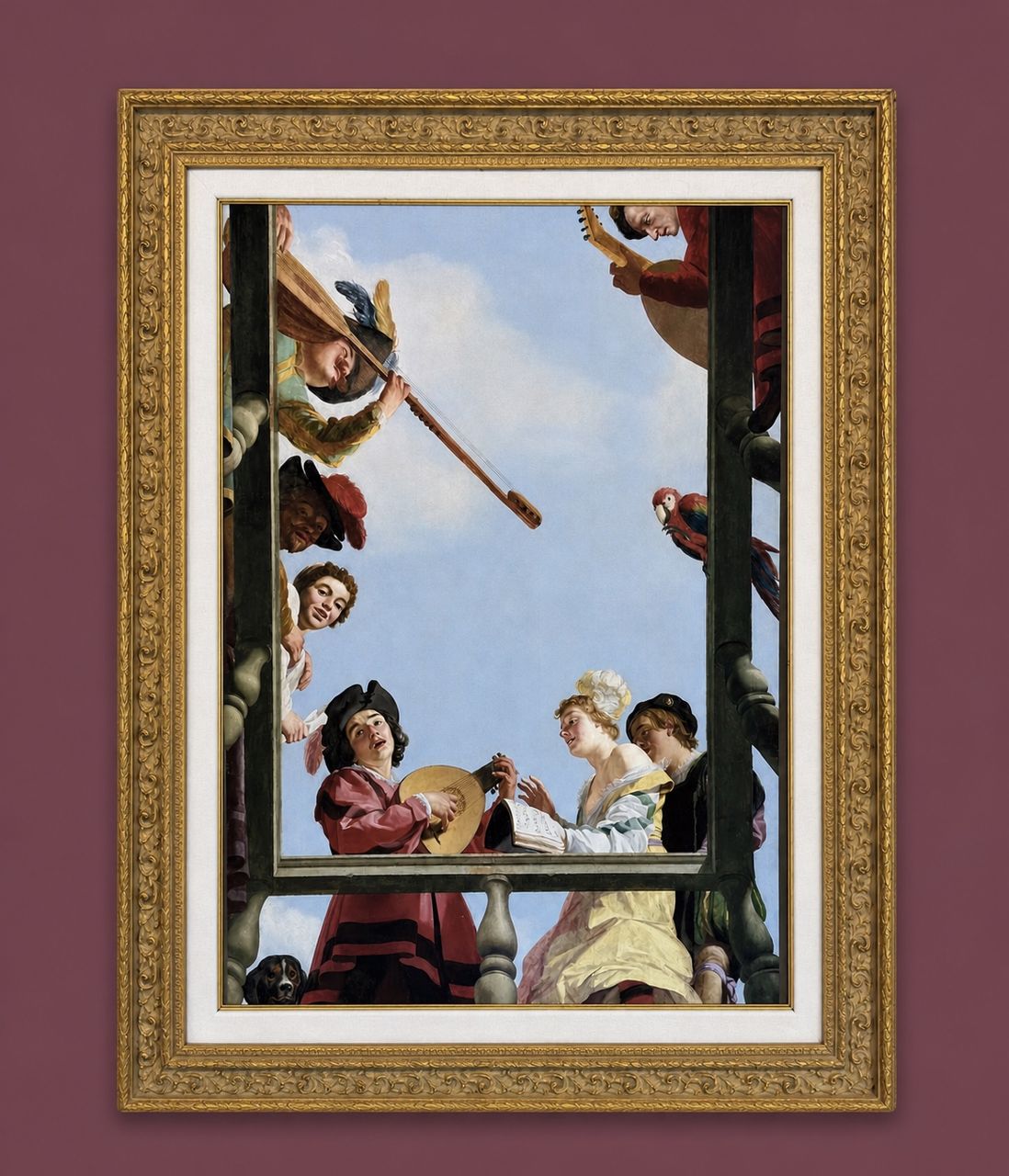 Musical Group on a Balcony by Gerrit van Honthorst
