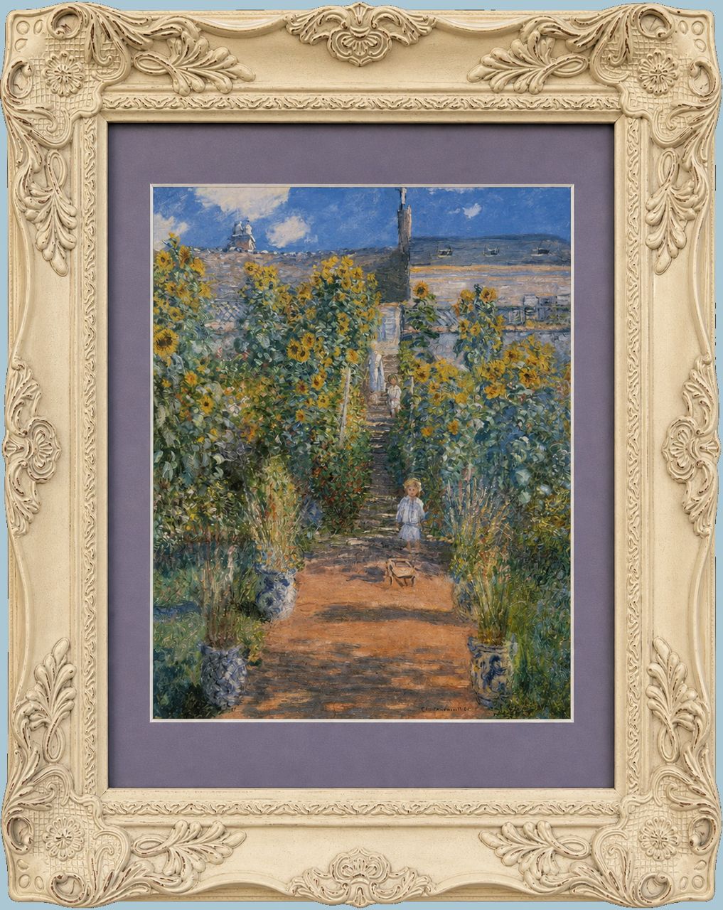 The Artist's Garden at Vétheuil by Claude Monet