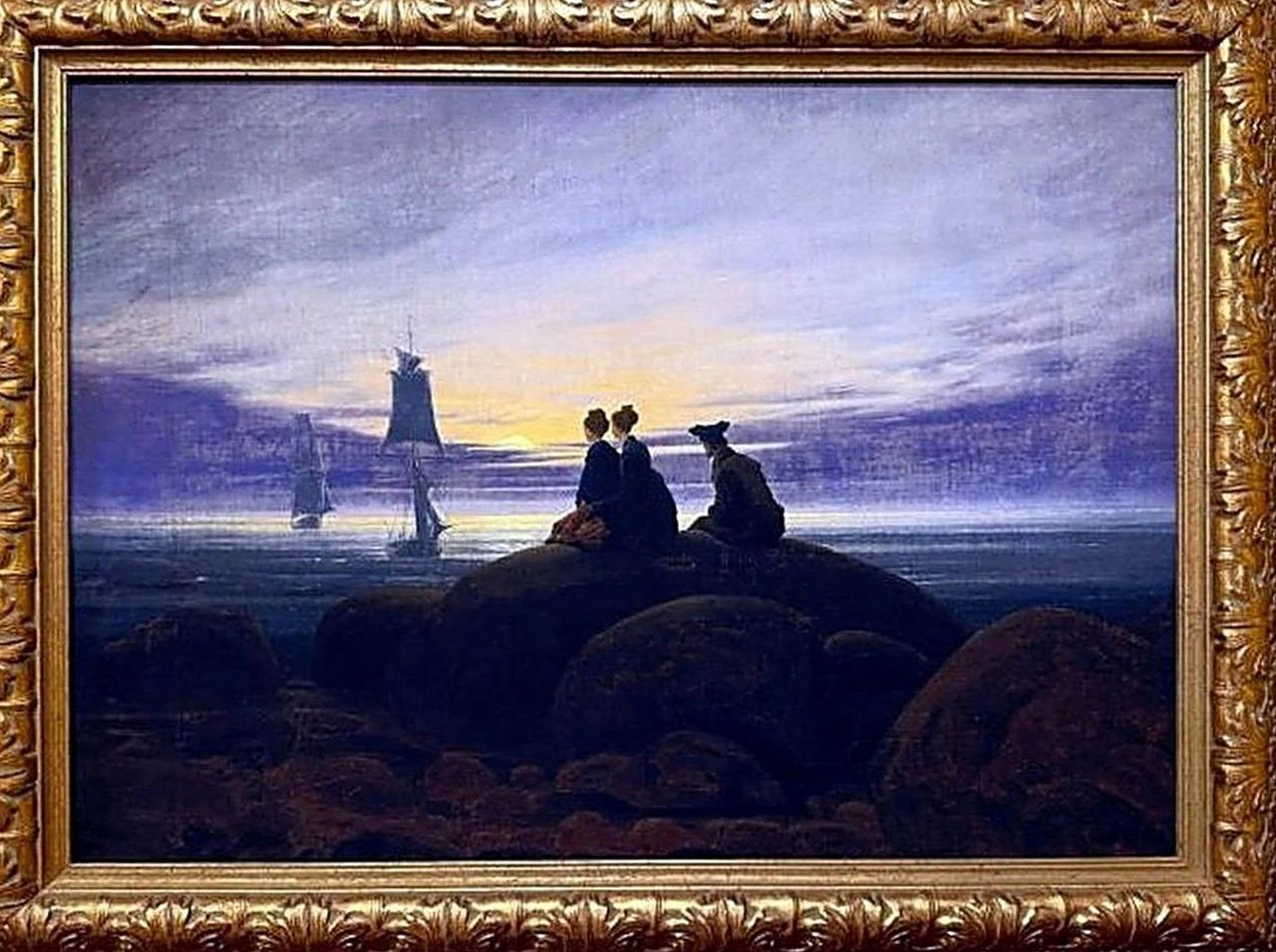 Moonrise over the Sea (Mondaufgang am Meer) by Caspar David Friedrich