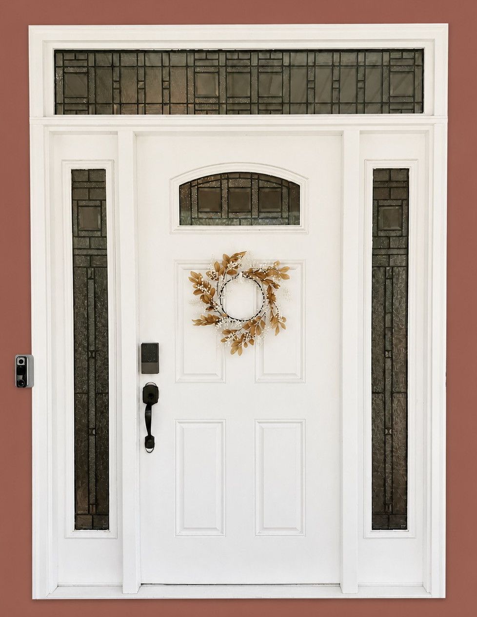 Stained-Glass Front Entry by Architectural feature; design direction by Andrea Soltani