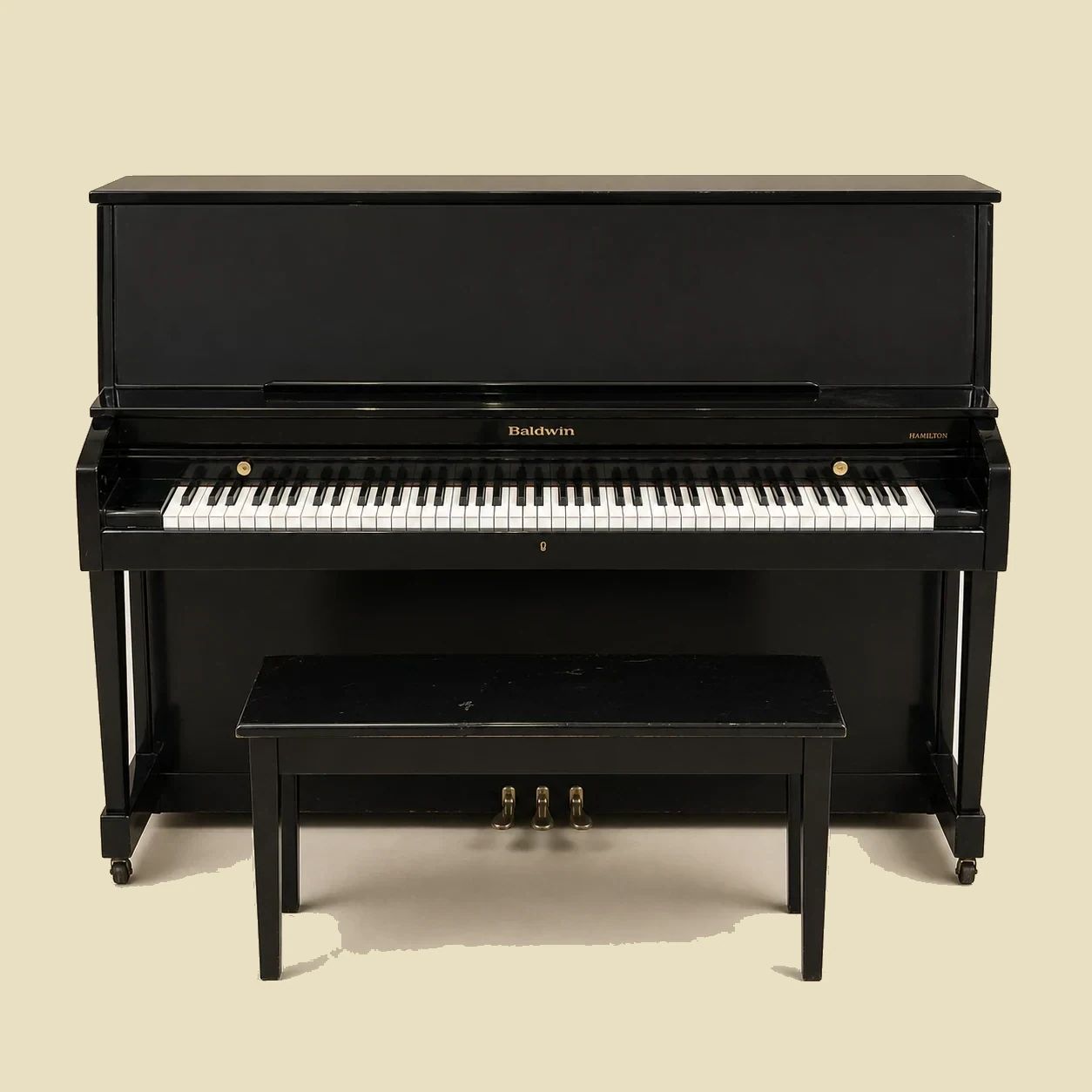 Baldwin Hamilton Upright Piano and Bench by Baldwin Piano Company