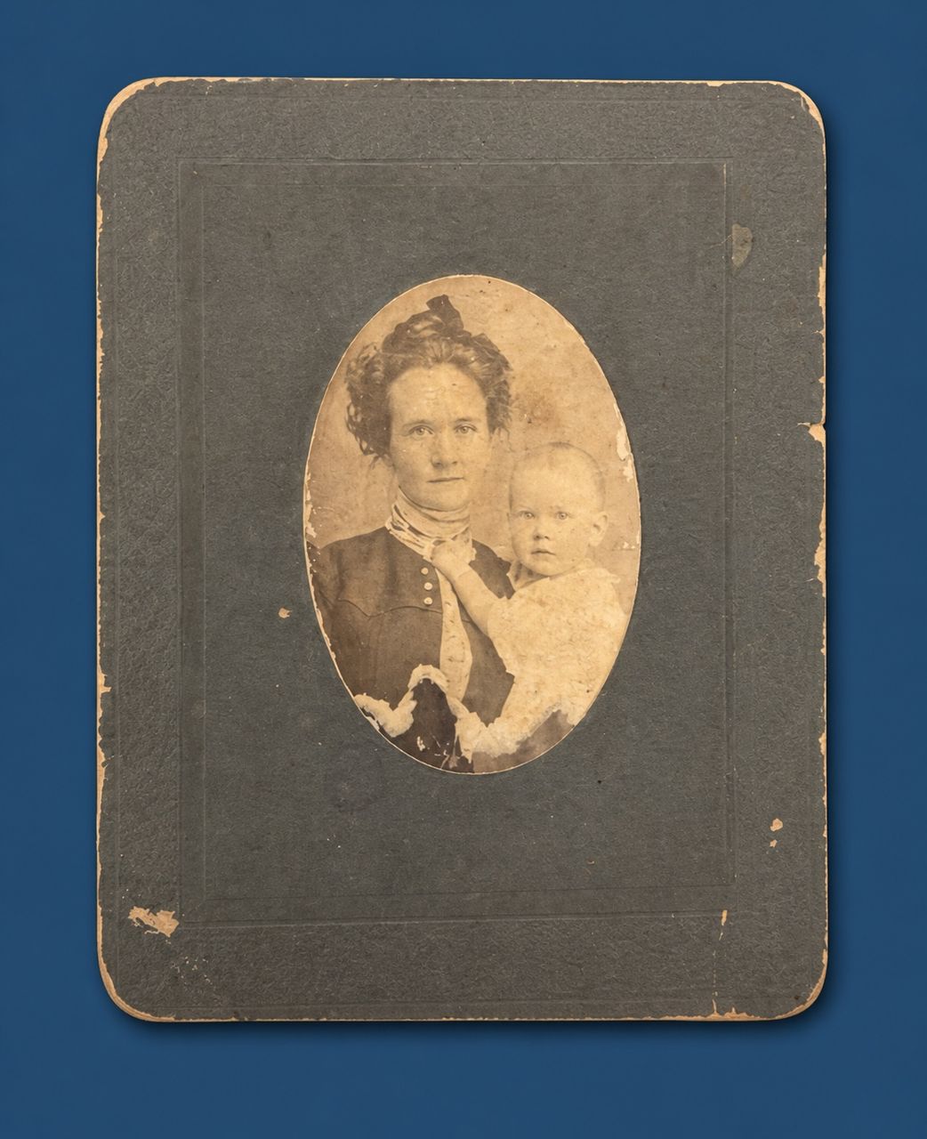 Portrait of an Unidentified Woman and Child by Photographer unknown