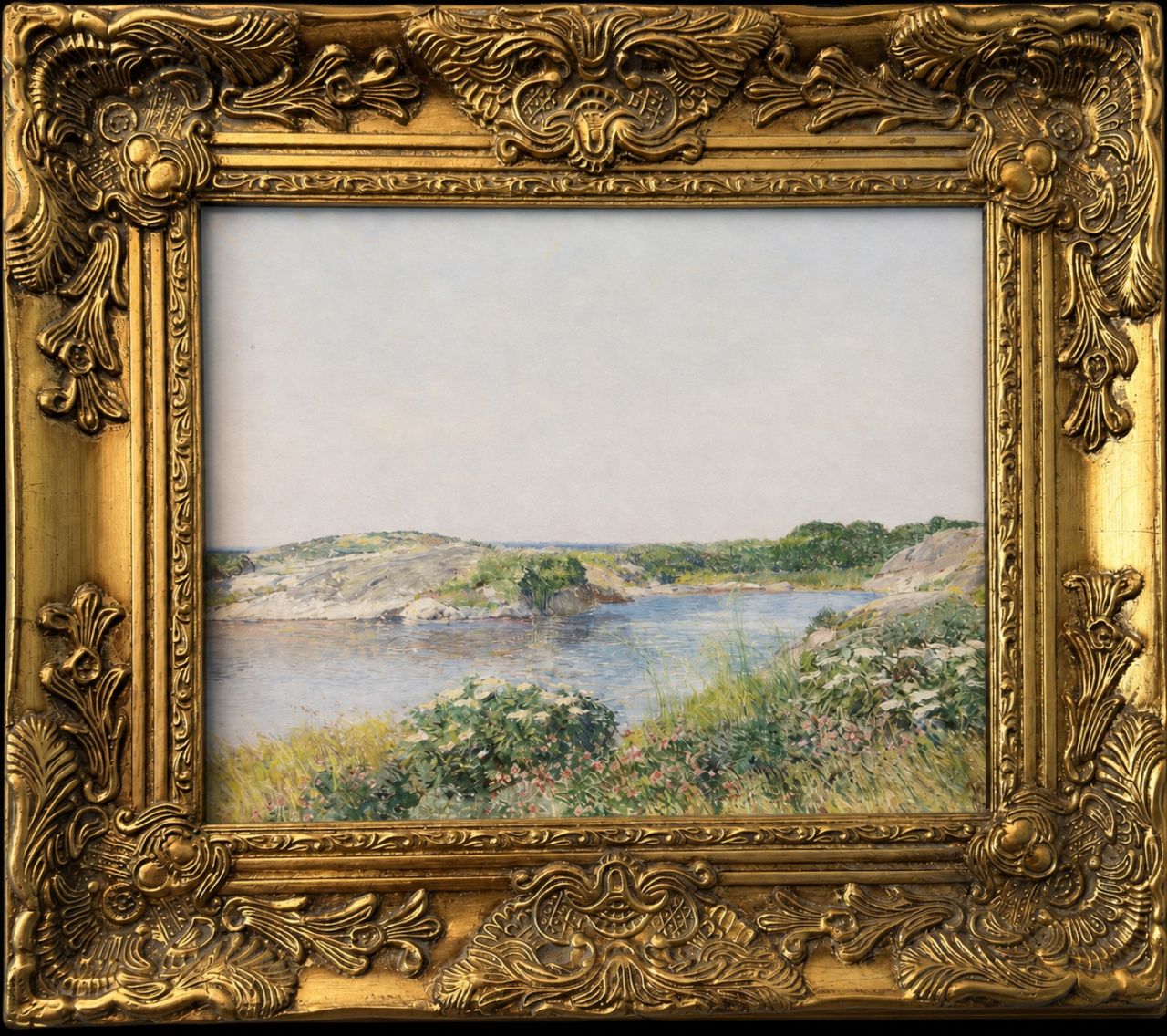 Coastal landscape (exact title unverified) by Attributed in the school catalogue to Frederick Childe Hassam