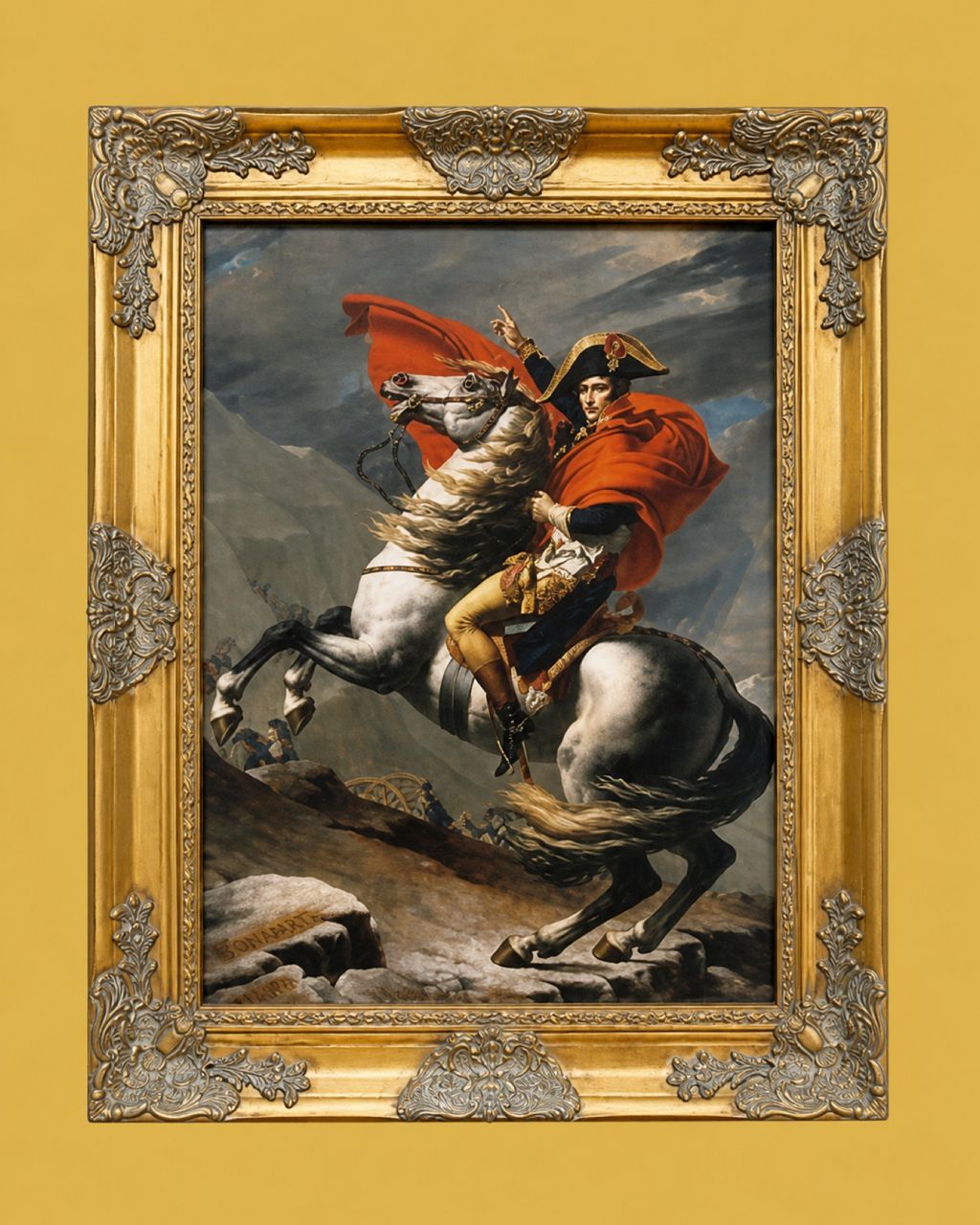 Napoleon Crossing the Alps by Jacques-Louis David