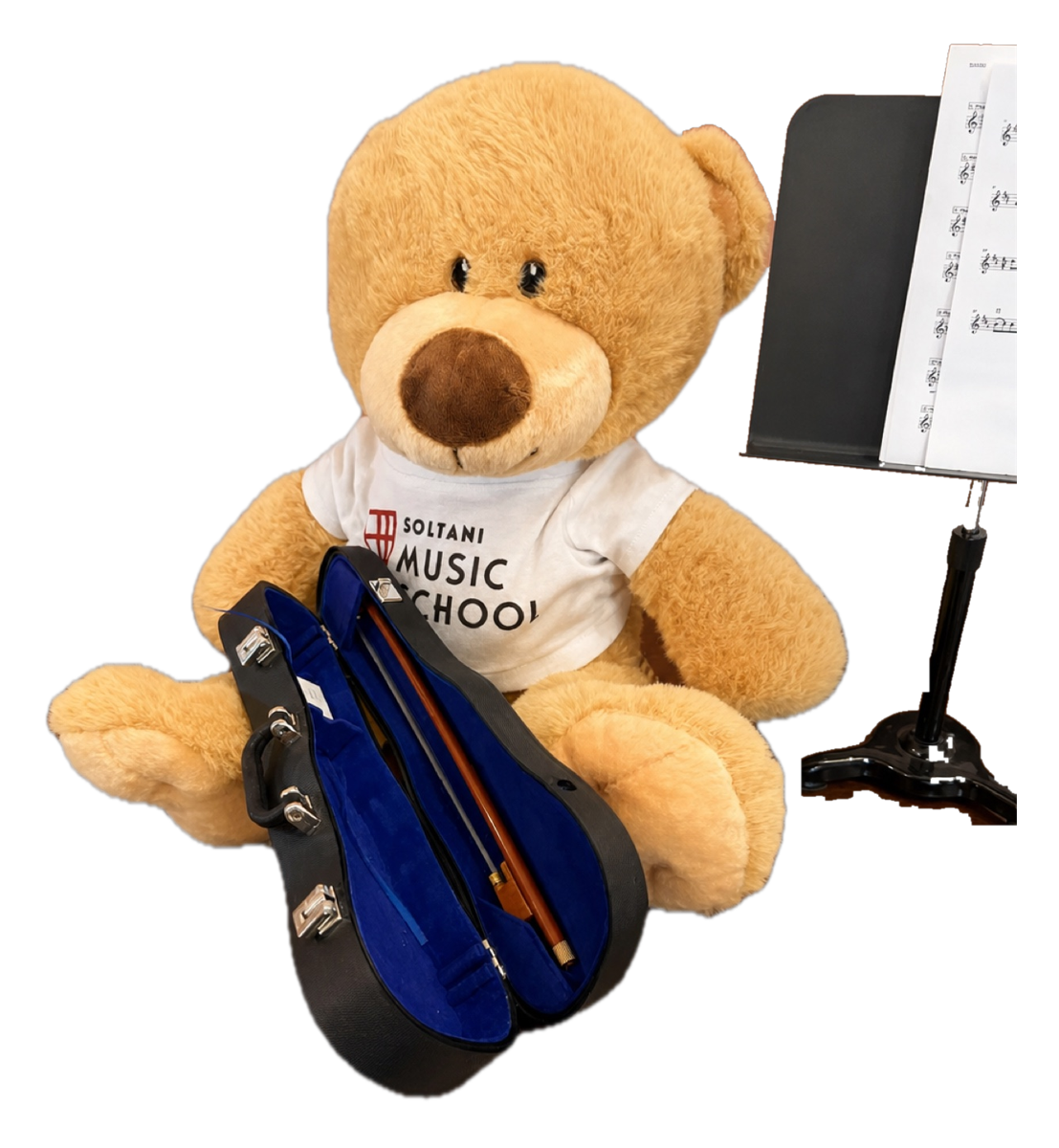 Bearthoven, Our School Teddy Bear by Maker unrecorded; display arranged by Soltani Music School