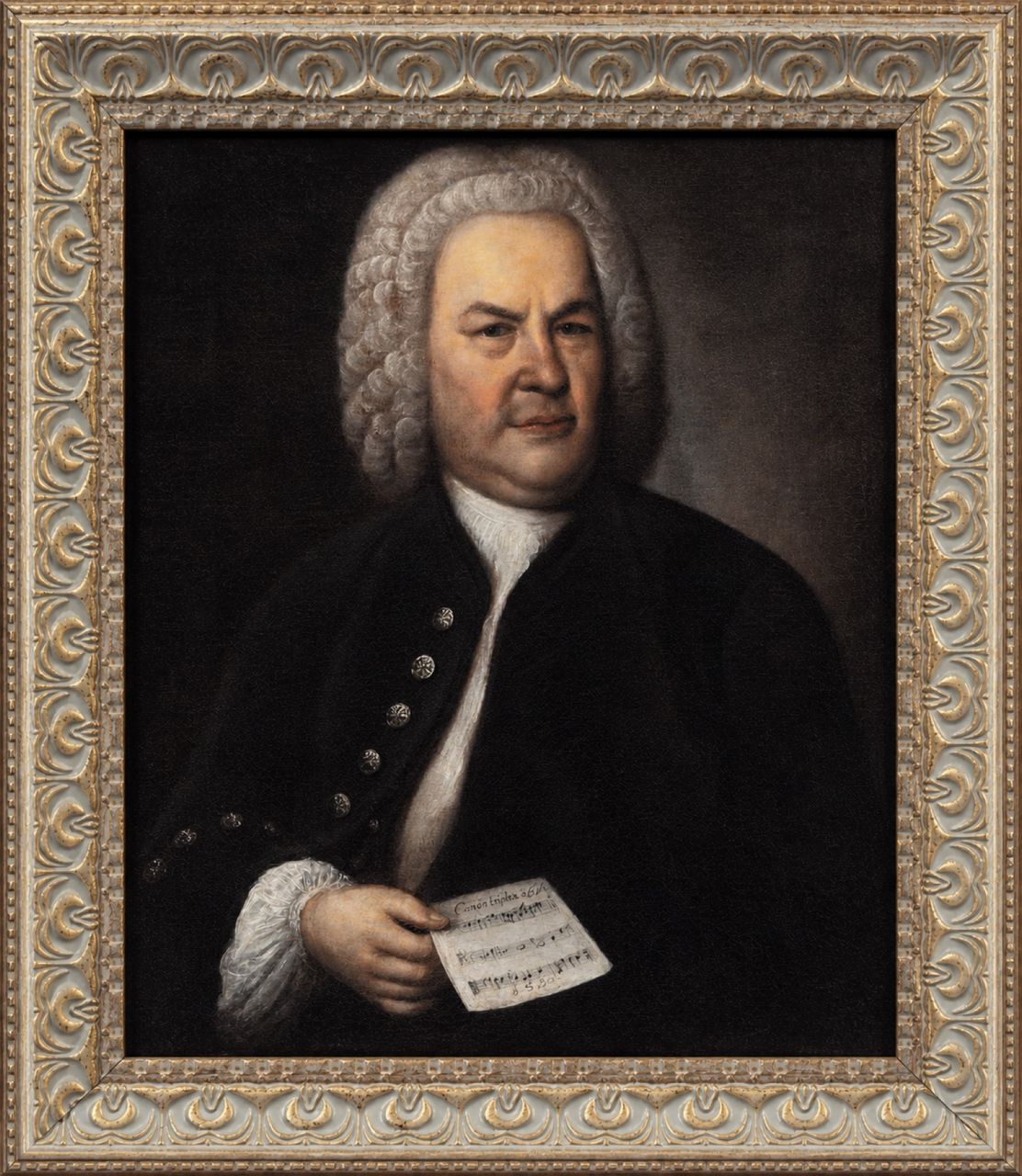 Portrait of Johann Sebastian Bach by Elias Gottlob Haussmann