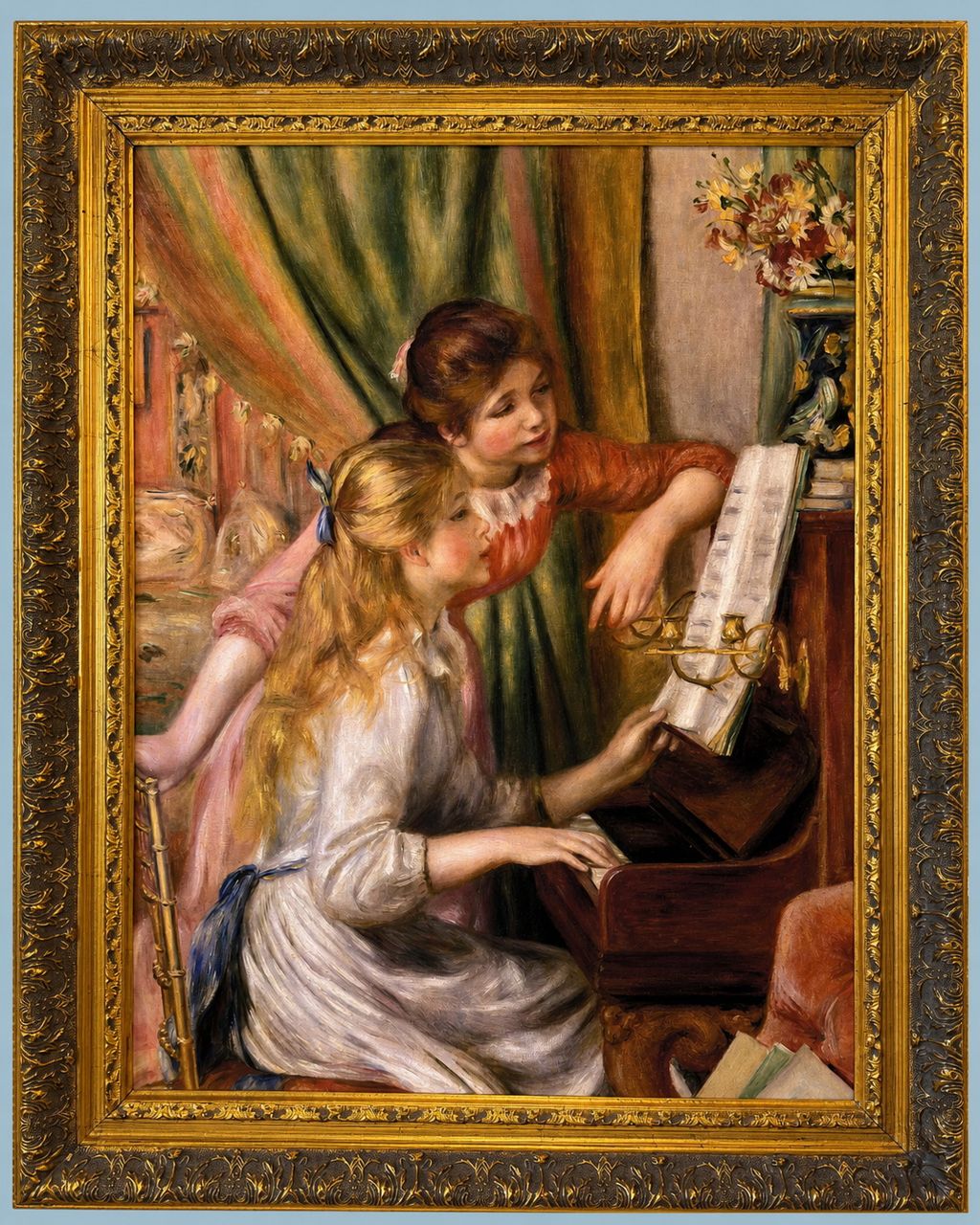 Young Girls at the Piano by After Pierre-Auguste Renoir; exact version under review