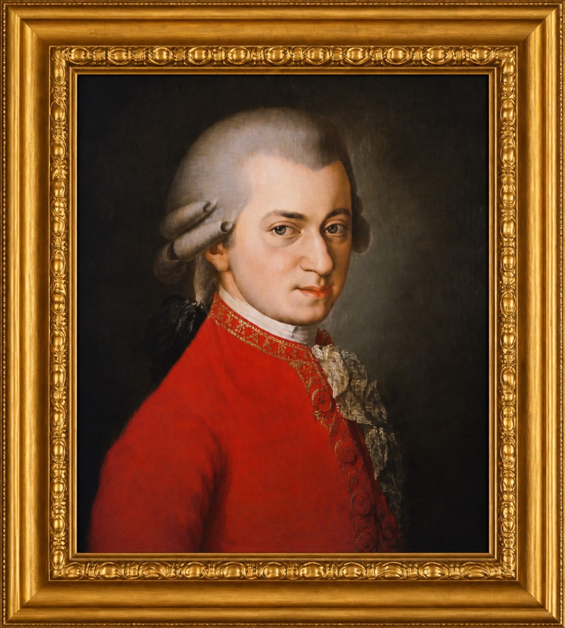 Portrait of Wolfgang Amadeus Mozart by Barbara Krafft