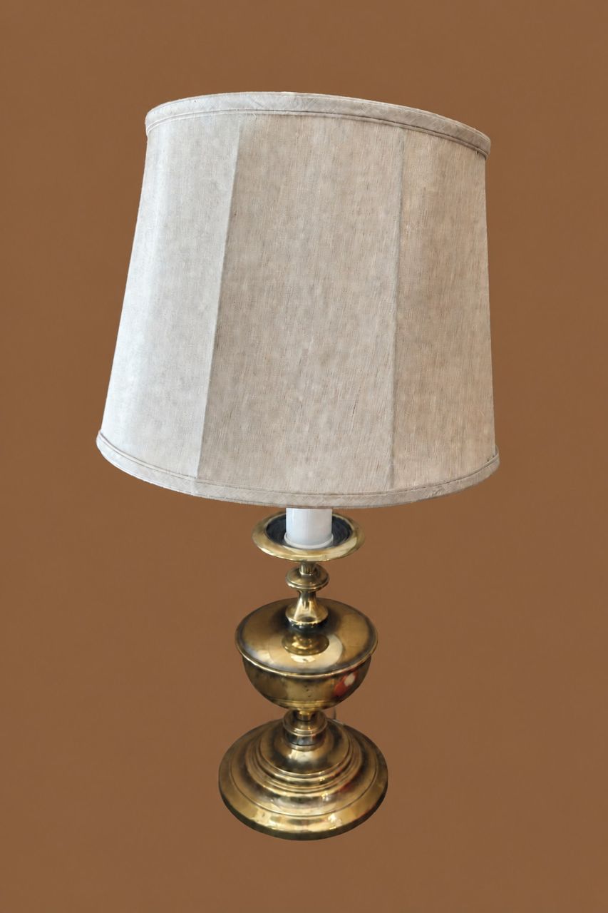 Brass Table Lamp by Maker unrecorded