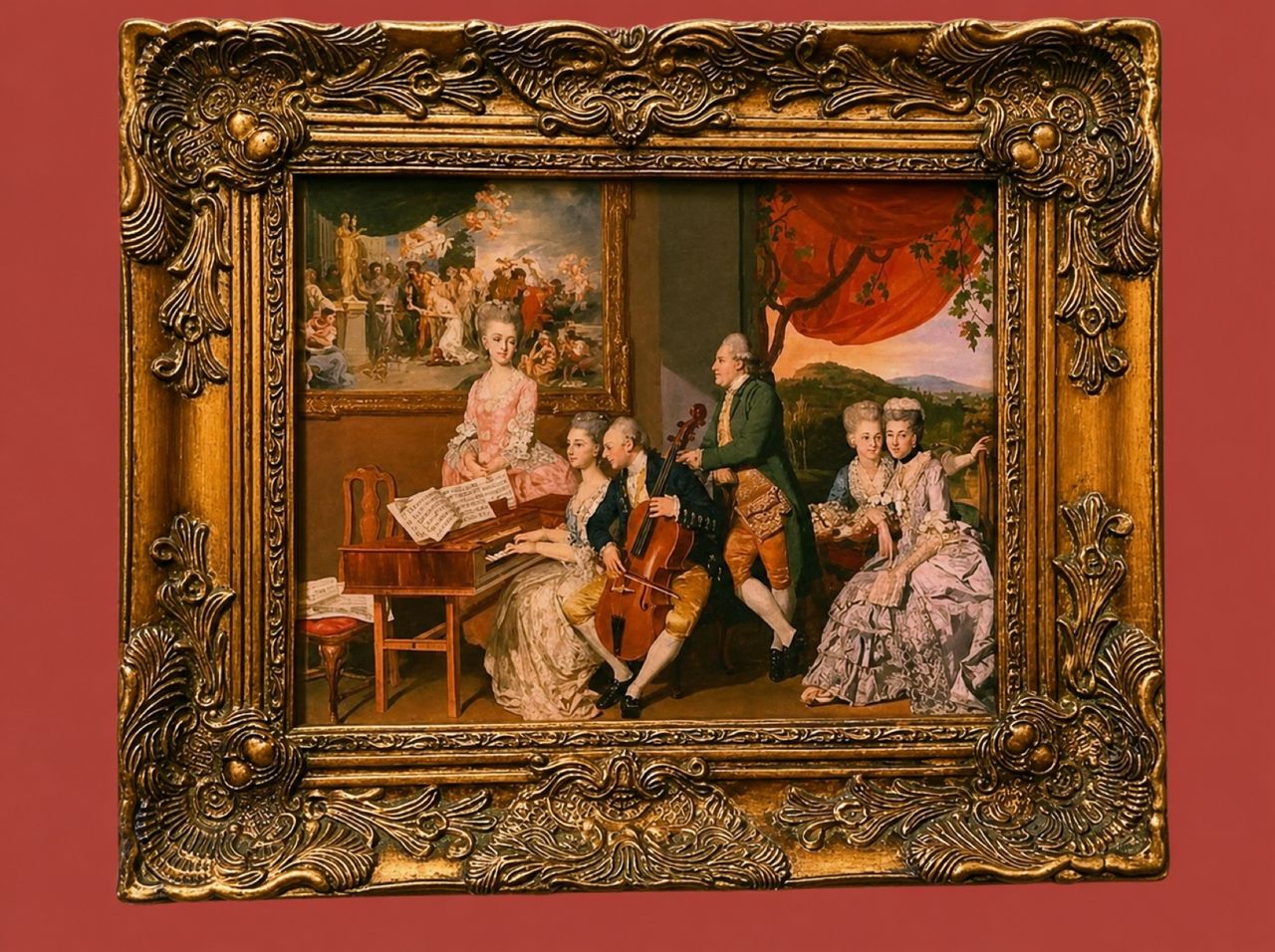 The Gore Family with George, third Earl Cowper by Johan Joseph Zoffany (German, active in Britain, 1733–1810)